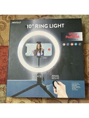 Vivitar 10” Ring Light New in Box